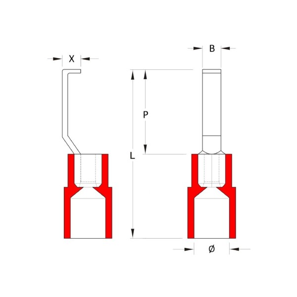 Terminal aislado H BT 1,5 - 3,0 RT 1312440000