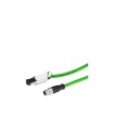 SIMATIC NET, cable IE de conexión M12-180/IE FC RJ45 PLUG-145: cable IE FC TRAILING GP preconfeccionado, con M12 (CODIFIC. D) y