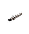 Proximity sensor, inductive, nickel-brass, long body, M12, unshielded, 8 mm, DC, 3-wire, NPN NO, M12 connector