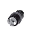 INTERRUPTOR DE LLAVE RONIS, 22MM, REDONDO, PLASTICO C/ANILLO FRONT. METAL, NO. DE CERRADURA SB30, CON 2 LLAVES, 2 POSICIONES O-I