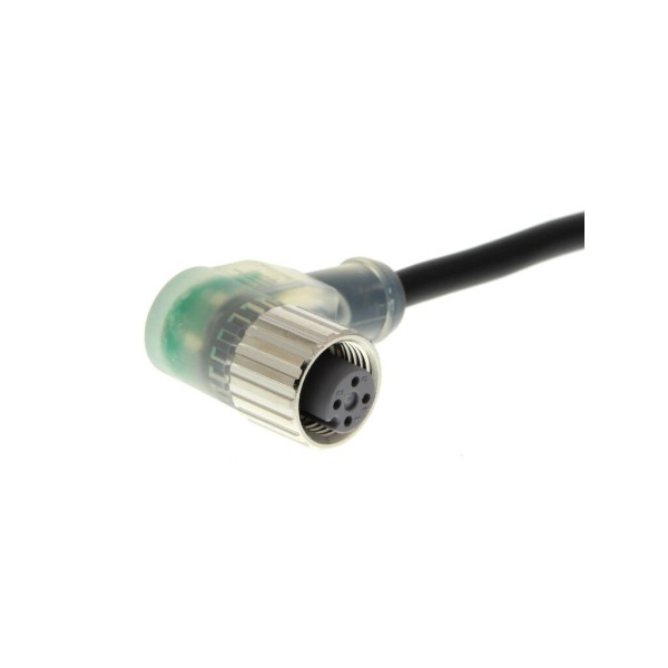 M12 PUR con cable Acodado 4 hilos 10m uL LED PNP