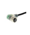 M12 PUR con cable Acodado 4 hilos 10m uL LED PNP