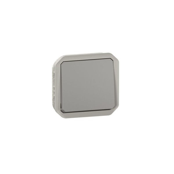 Conmutador Plexo modular, 10AX, gris