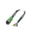 Cable SAC-8P-10,0-PUR/M12FS para sensores/ actuadores