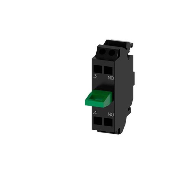 MODULO DE CONTACTOS CON 1 CONTACTO, 1NA, BORNES DE RESORTE, PARA FIJACION EN BASE 3SU14002AA103BA0