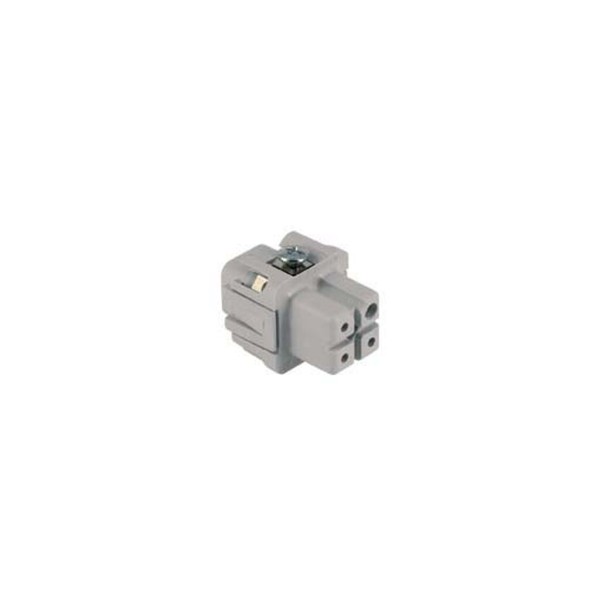 Base conector ILME 3P 10A gris GAECKF03