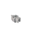 Base conector ILME 4P 10A gris GAECKF04