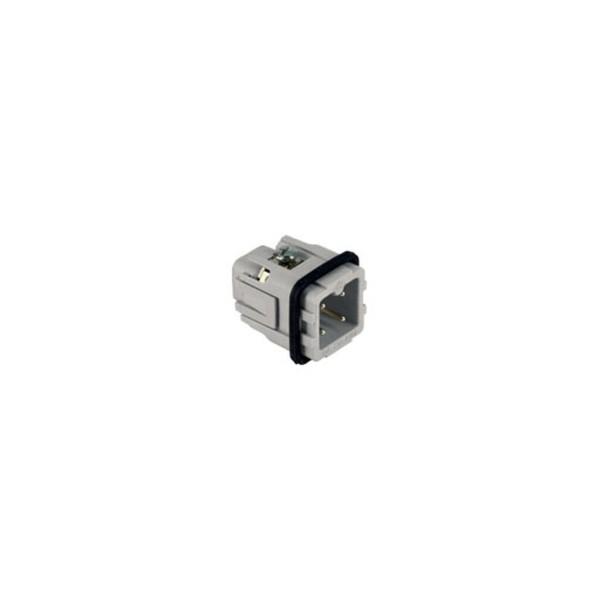 Clavija conector ILME 3P 10A gris