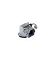 Zócalo angular conector ILME 3P 10A inoxidable CKAX03IA